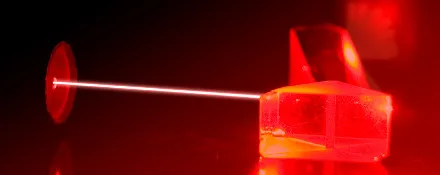 Picture of laser pointing prism